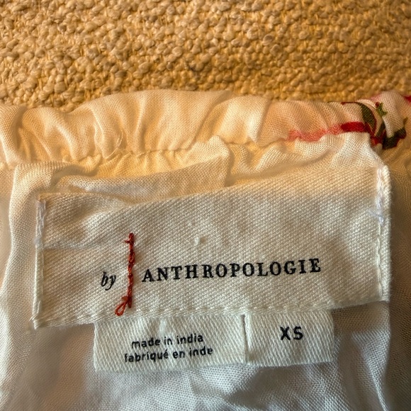 Anthropologie Floral Patchwork flattering skirt with Lace trim and a side slit - Picture 6 of 8